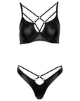 Cottelli Matte Black Bra Set