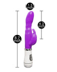 Slim GSpot Twelve Speed Rabbit Vibrator Purple