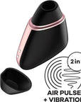 Satisfyer App Enabled Love Triangle Clit Massager Black