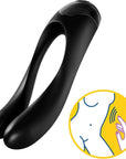  Candy Cane Finger Vibrator Black