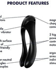  Candy Cane Finger Vibrator Black