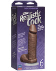 The Realistic Cock 6 Inch Dildo Flesh Brown