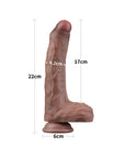 Lovetoy Dual Layered Silicone Dildo 8.5 Inches