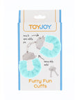 ToyJoy Furry Fun Wrist Cuffs Aqua