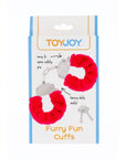 ToyJoy Furry Fun Wrist Cuffs Red