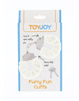 ToyJoy Furry Fun Wrist Cuffs White