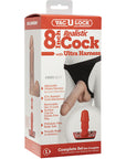 VacULock 8 Inch Realistic Cock With Ultra Harness