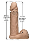 VacULock Ultraskyn 8 Inch Realistic Cock With Ultra Harness