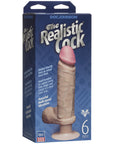 The Realistic Cock 6 Inch Vibrating Dildo Flesh Pink