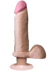 The Realistic Cock 8 Inch Vibrating Dildo Flesh Pink