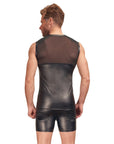 NEK Matte Look Shirt With Chest Harness Black