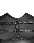 NEK Matte Look Shirt With Chest Harness Black