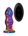 Glamour Glass Remote Control Curved Butt Plug