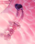 Glaze Glass Rosebud GSpot Dildo