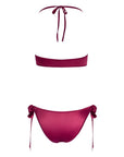 Cottelli Tie Up Bra And Briefs Set Red