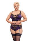 Cottelli Curves Bralette Suspender Set