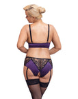 Cottelli Curves Bralette Suspender Set