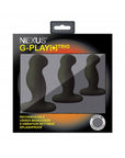 Nexus G Play Trio Vibrating Prostate Massagers Black