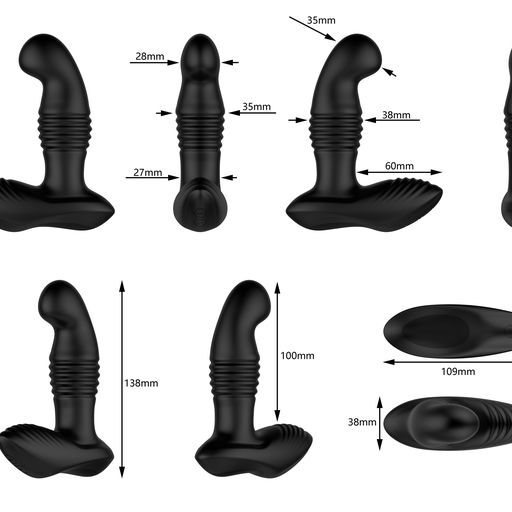  Remote Control Thrusting Prostate Massager