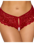 Cottelli Crotchless Panty Red