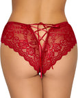 Cottelli Crotchless Panty Red