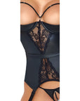 Abierta Fina Open Cup Suspender Basque Set