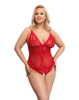 Cottelli Curves Crotchless Body Red