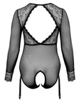 Cottelli Curves Long Sleeved Crotchless Body