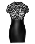 Noir Lace Mini Dress