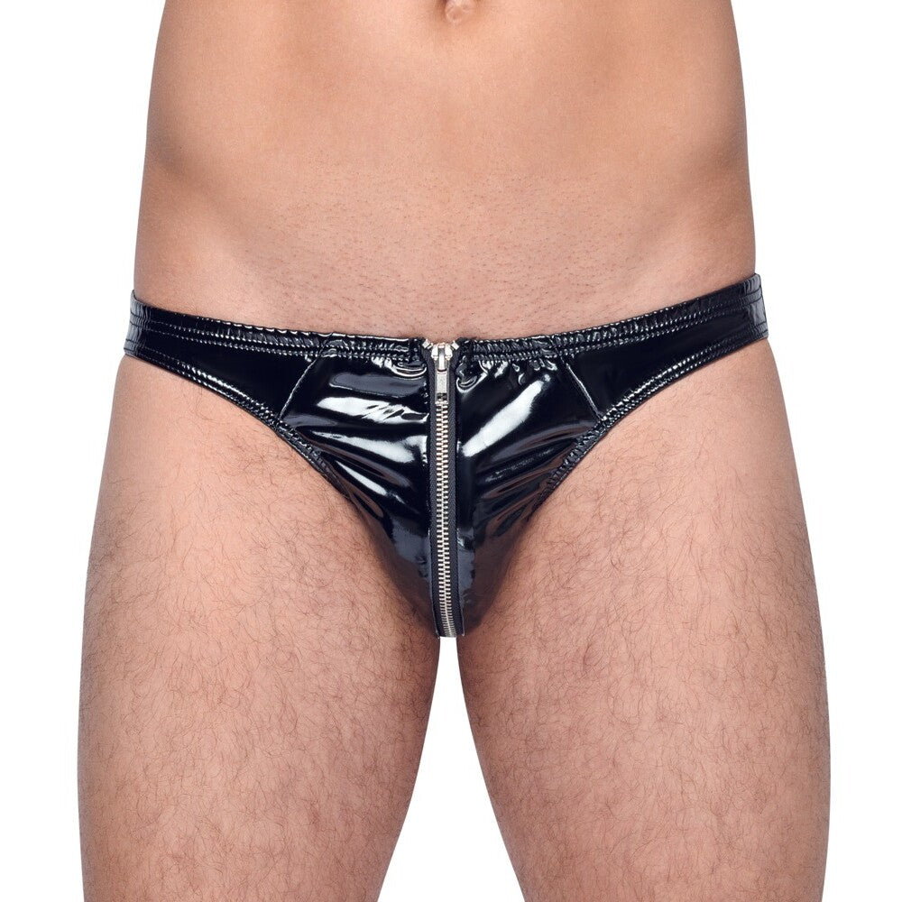 Briefs With Zip Black