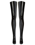 Latex Black Stockings