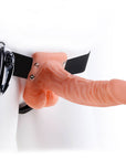 Fetish Fantasy Series 7 Inch Vibrating Hollow Strap On Flesh