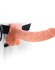 Fetish Fantasy Series 9 Inch Vibrating Hollow Strap On Flesh