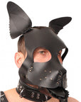 Red Leather Puppy Dog Mask