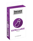 Secura Condoms 12 Pack Extra Large