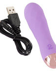 Cuties Silk Touch Rechargeable Mini Vibrator Purple