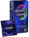 Durex Extended Pleasure Regular Fit Condoms 12 Pack