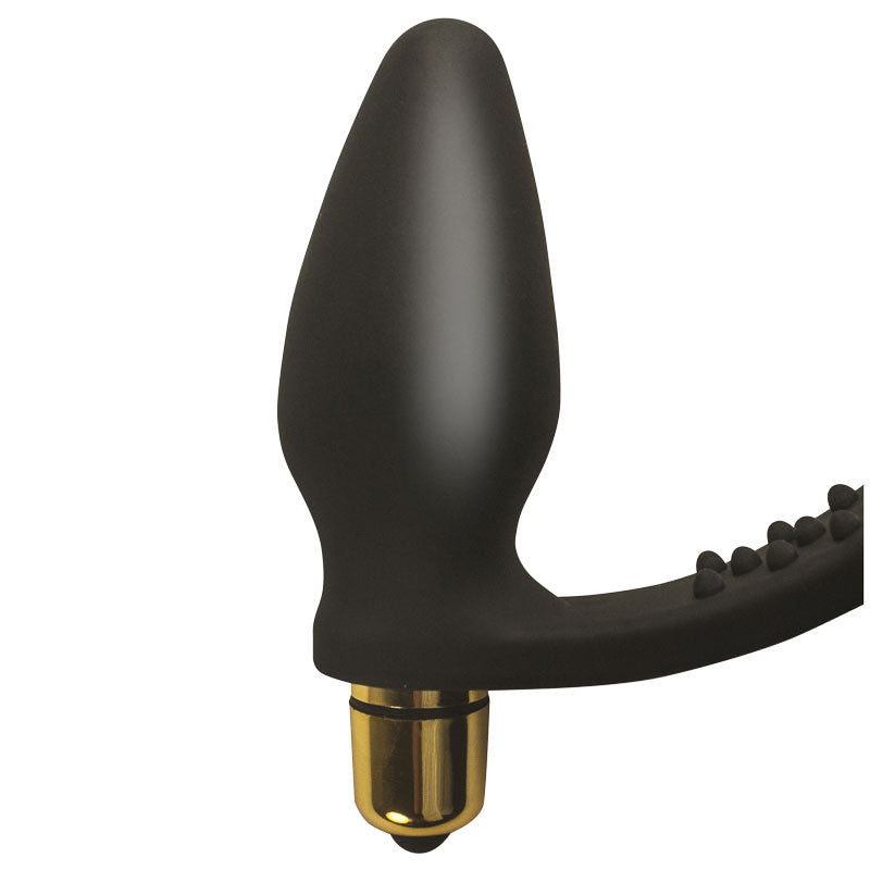 ROZen Cockring And Anal Plug Black