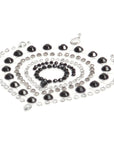 Bijoux Indiscrets Flamboyant Rhinestone Jewellery Black Silver