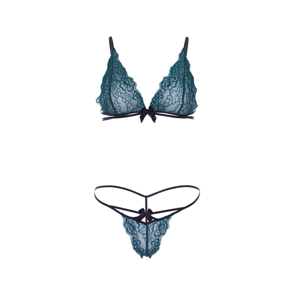 Leg Avenue Teal Lace Bralette