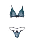 Leg Avenue Teal Lace Bralette