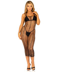 Leg Avenue Horizontal Net Maxi Dress UK 6 to 12