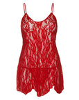 Leg Avenue Rose Lace Flair Chemise Red UK 14 to 18