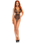 Leg Avenue Fishnet Strappy Gstring Teddy