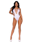 Leg Avenue Racer Back Thong Body White UK 6 to 12