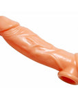 Realistic Flesh Penis Enhancer and Ball Stretcher 8 Inches