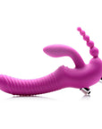 Regal Rider Vibrating Silicone Strapless Strap On Triple G Dildo