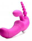 Regal Rider Vibrating Silicone Strapless Strap On Triple G Dildo