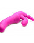 Regal Rider Vibrating Silicone Strapless Strap On Triple G Dildo