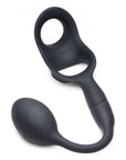 Alpha Pro 10X P Bomb Cock and Ball Ring With Anal Plug